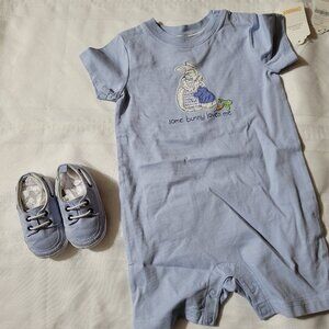 Gymboree Peter Rabbit NWT 18-24 month Romper, size 04 shoes are Used. Mixed Z31
